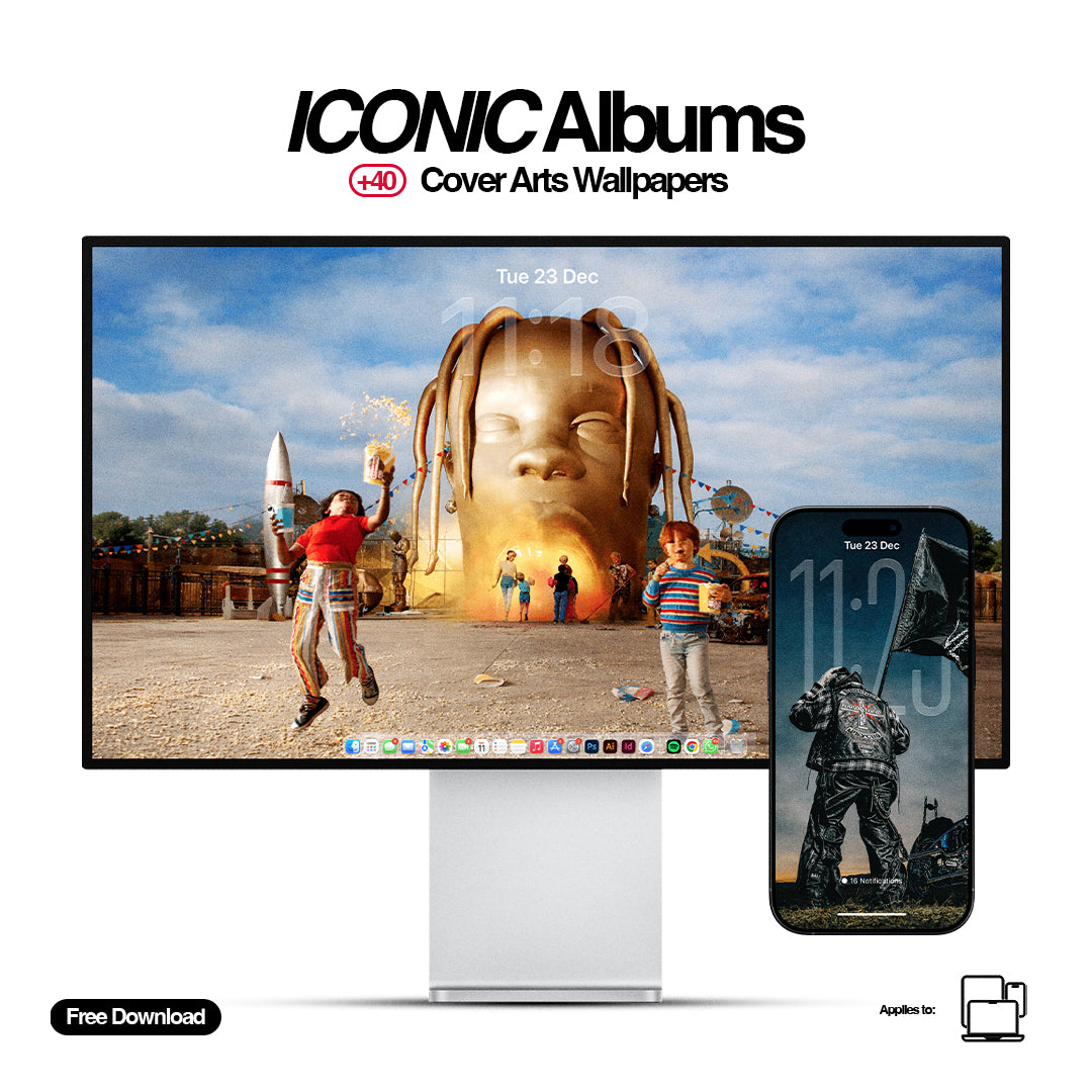 Free +40 ICONIC Albums Cover Arts Wallpapers Pt.01 (Phone/Desktop)
