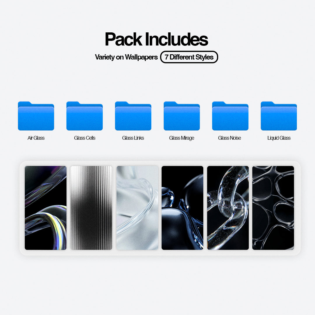 +80 Liquid Glass Wallpapers (Phone - Desktop)